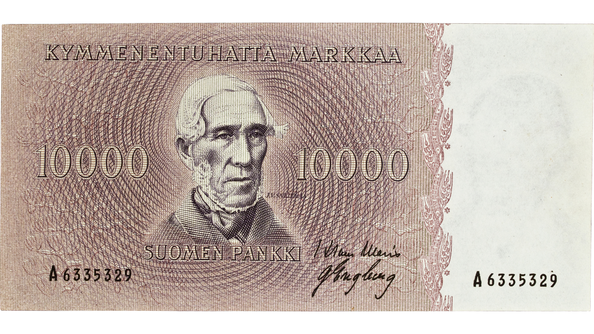 10 000 mark sedel 1955